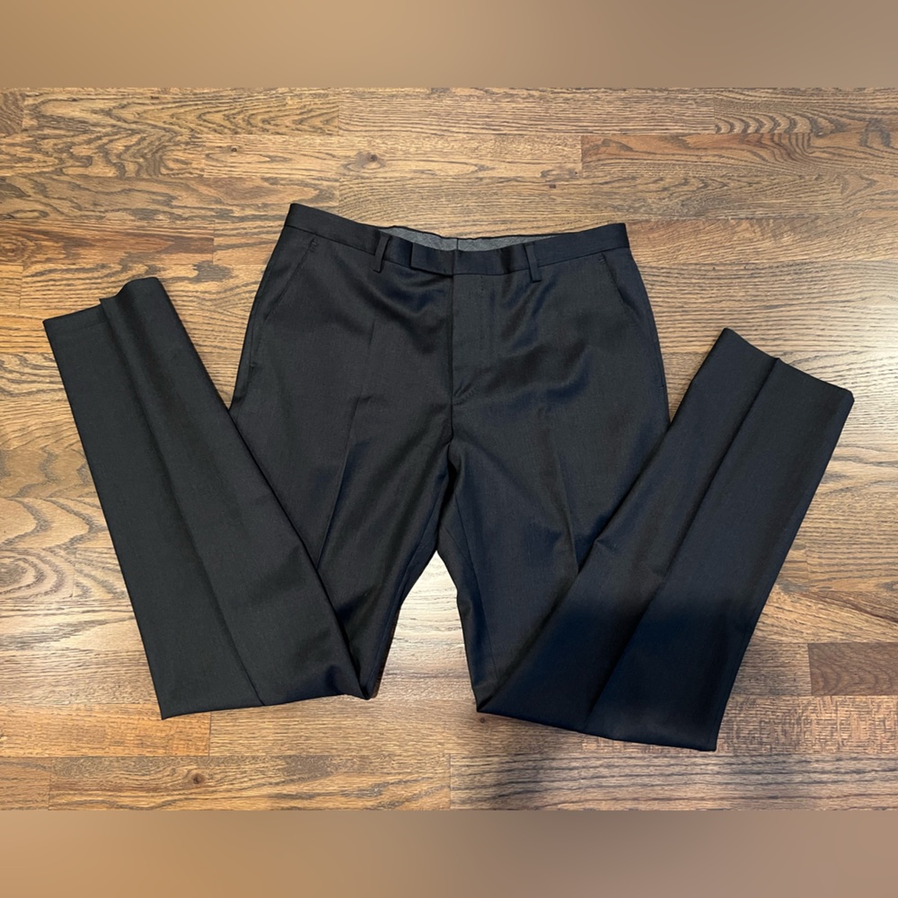 Hugo Boss Black /Very Dark Grey Dress Pants | Size 34R